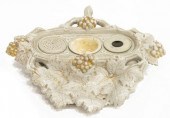 GERMAN METTLACH STONEWARE INKW