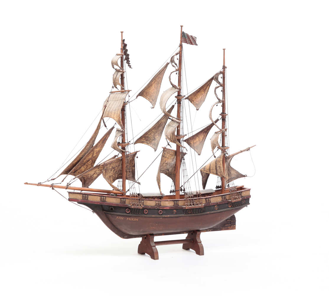 GERMAN MODEL OF SAILING SHIP ANN