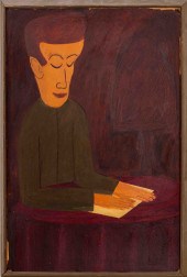 GERMAN MODERNIST SIGNED PORTRA