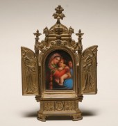 German Neo-Gothic hand painted