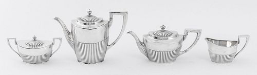 GERMAN NEOCLASSICAL SILVER TEA