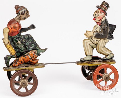 GERMAN NIFTY TIN LITHOGRAPH WITH UP