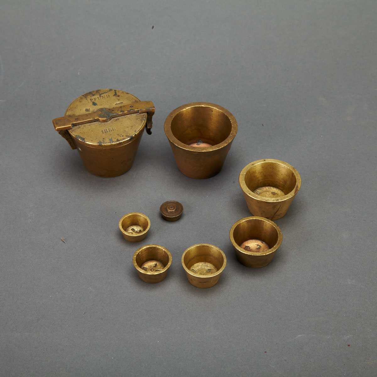 German One Pound Set of Bronze