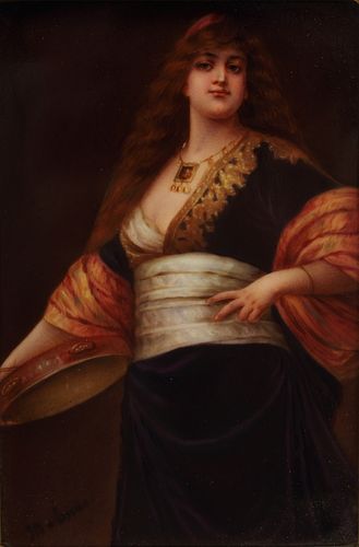 GERMAN ORIENTALIST PAINTED