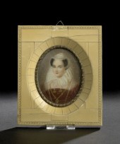 German Oval Portrait Miniature