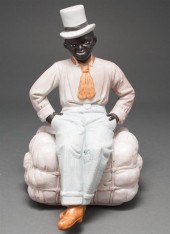 German painted bisque figure o