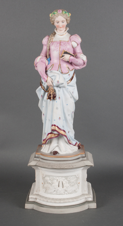 German painted bisque porcelain