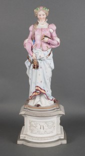 German painted bisque porcelai