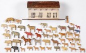 GERMAN PAINTED NOAH'S ARK WITH