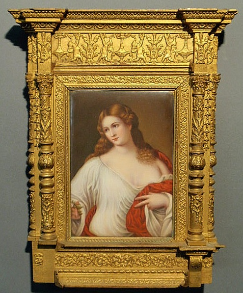 German painted on porcelain
