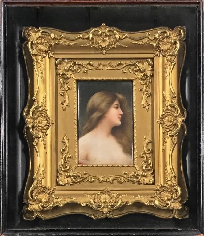 German painted on porcelain