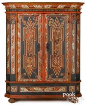 GERMAN PAINTED PINE SCHRANK, D