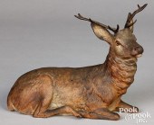 GERMAN PAINTED TERRACOTTA RECU