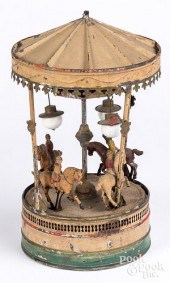 GERMAN PAINTED TIN CLOCKWORK C