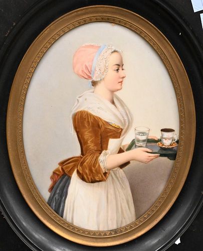 GERMAN PAINTING ON PORCELAIN