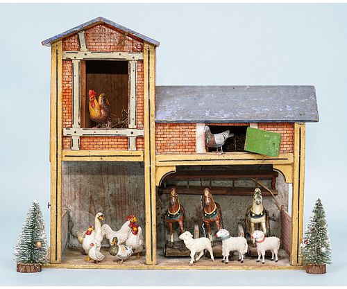 GERMAN PAPER AND WOOD HORSE