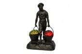 GERMAN PATINATED METAL FIGURAL