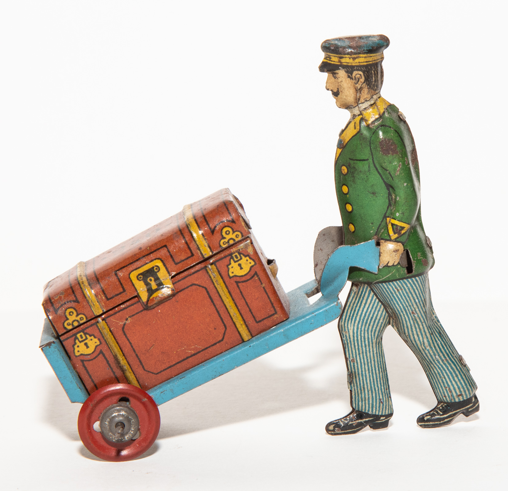 GERMAN PENNY TOY RAILROAD PORTER
