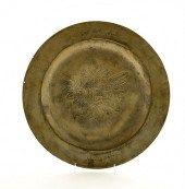 German pewter charger 18th cen