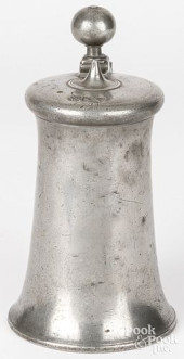 GERMAN PEWTER FLAGON, DATED 17