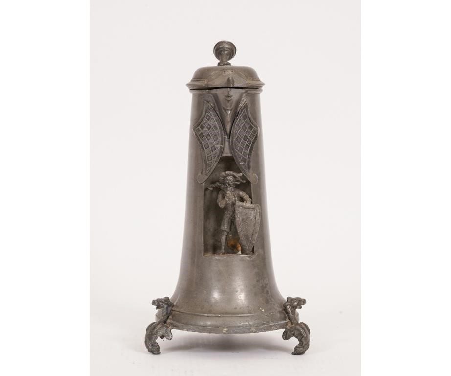 German pewter flagon with