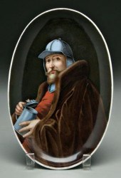 German plaque signed Kaulbach,