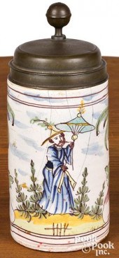 GERMAN POLYCHROME FAIENCE STEI