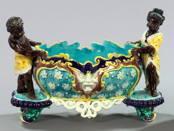 German Polychrome-Glazed Majolica