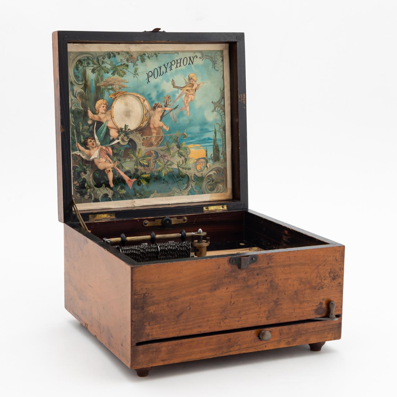 GERMAN POLYPHON DISC MUSIC BOX,