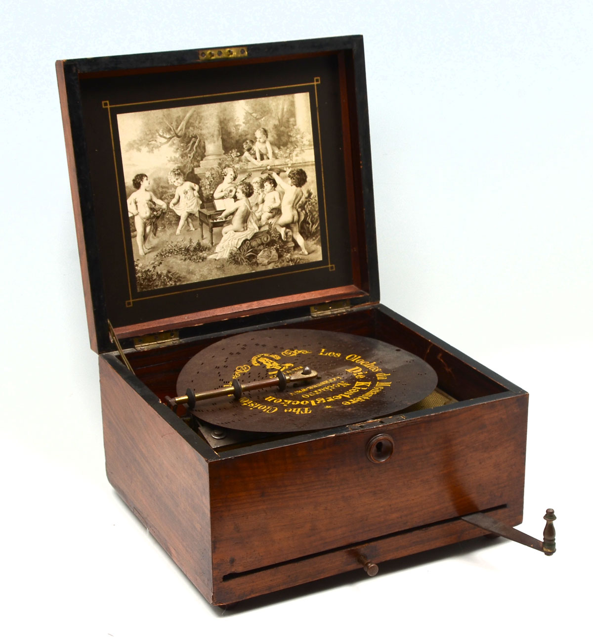 GERMAN POLYPHON DISK MUSIC BOX: