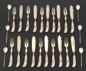 GERMAN PORCELAIN AND SILVER PL