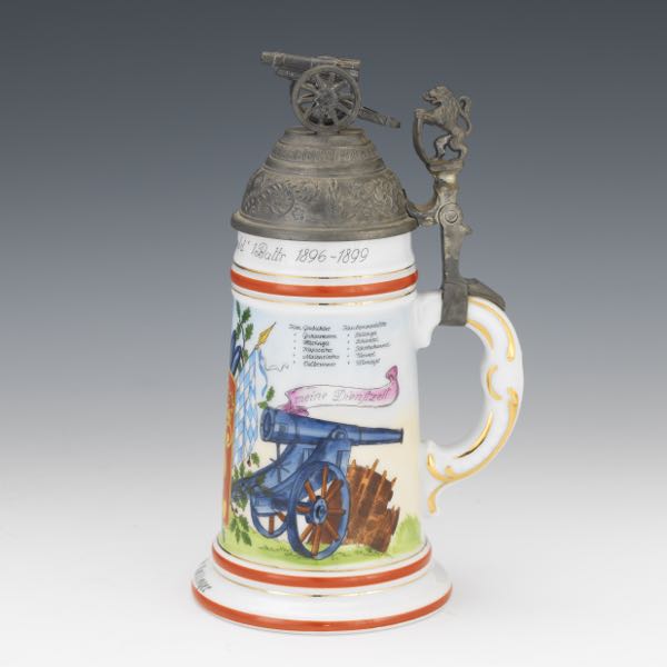 GERMAN PORCELAIN AND ZINC