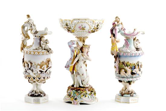 German porcelain centerpiece and
