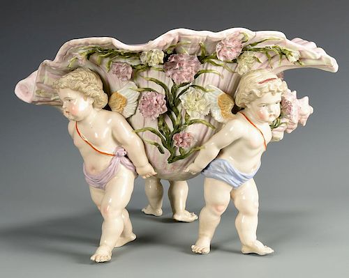GERMAN PORCELAIN CENTERPIECE W/