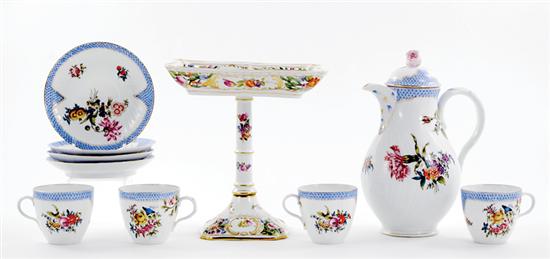 German porcelain coffee set and