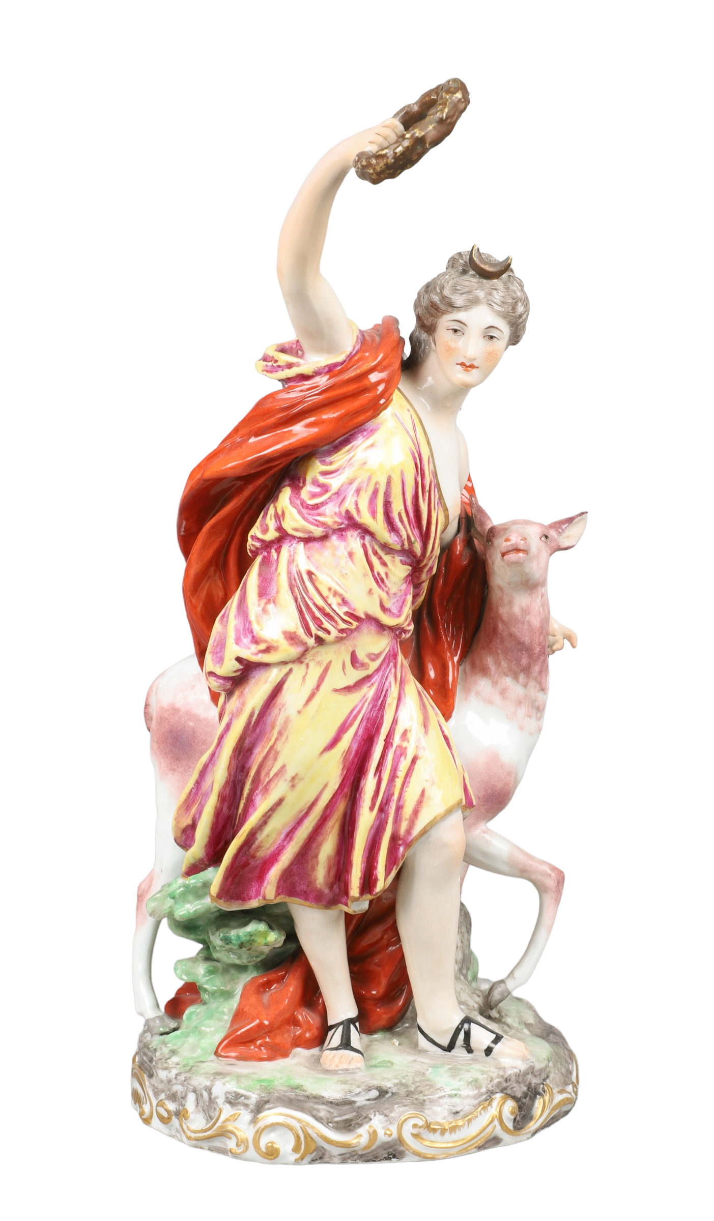 German porcelain Diana the huntress