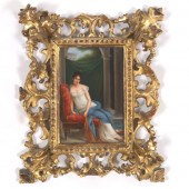 GERMAN PORCELAIN ENAMELED PLAQ