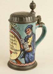 GERMAN PORCELAIN FAIENCE STYLE