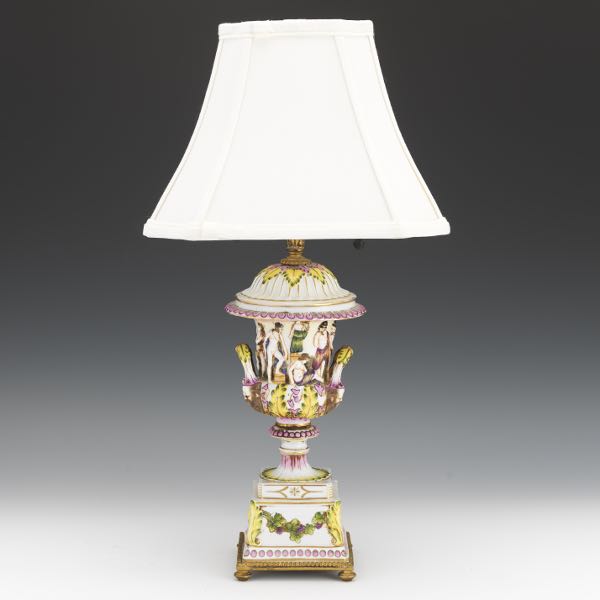 GERMAN PORCELAIN FIGURAL BOUDOIR
