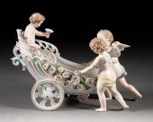German porcelain figural cente