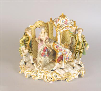 German porcelain figural group   