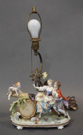 GERMAN PORCELAIN FIGURAL GROUP