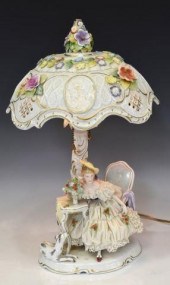 GERMAN PORCELAIN FIGURAL LITHO