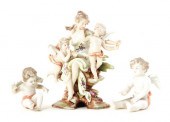 German porcelain figurals seat