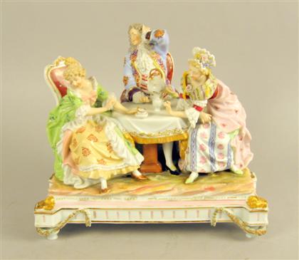 German porcelain figure group   
