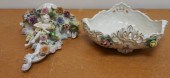 GERMAN PORCELAIN FLORAL AND PU