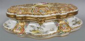 GERMAN PORCELAIN GILT-BRONZE M