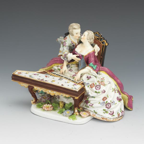 GERMAN PORCELAIN GROUPING OF A