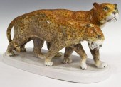 GERMAN PORCELAIN LEOPARD/ JAGU