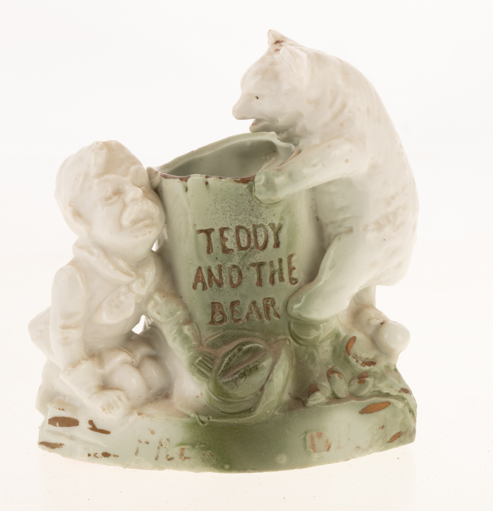 GERMAN PORCELAIN MATCH HOLDER Teddy